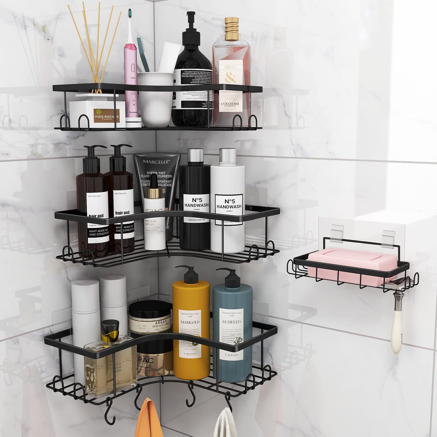 Organiza+ WC – Kit de Canto com 5 Peças