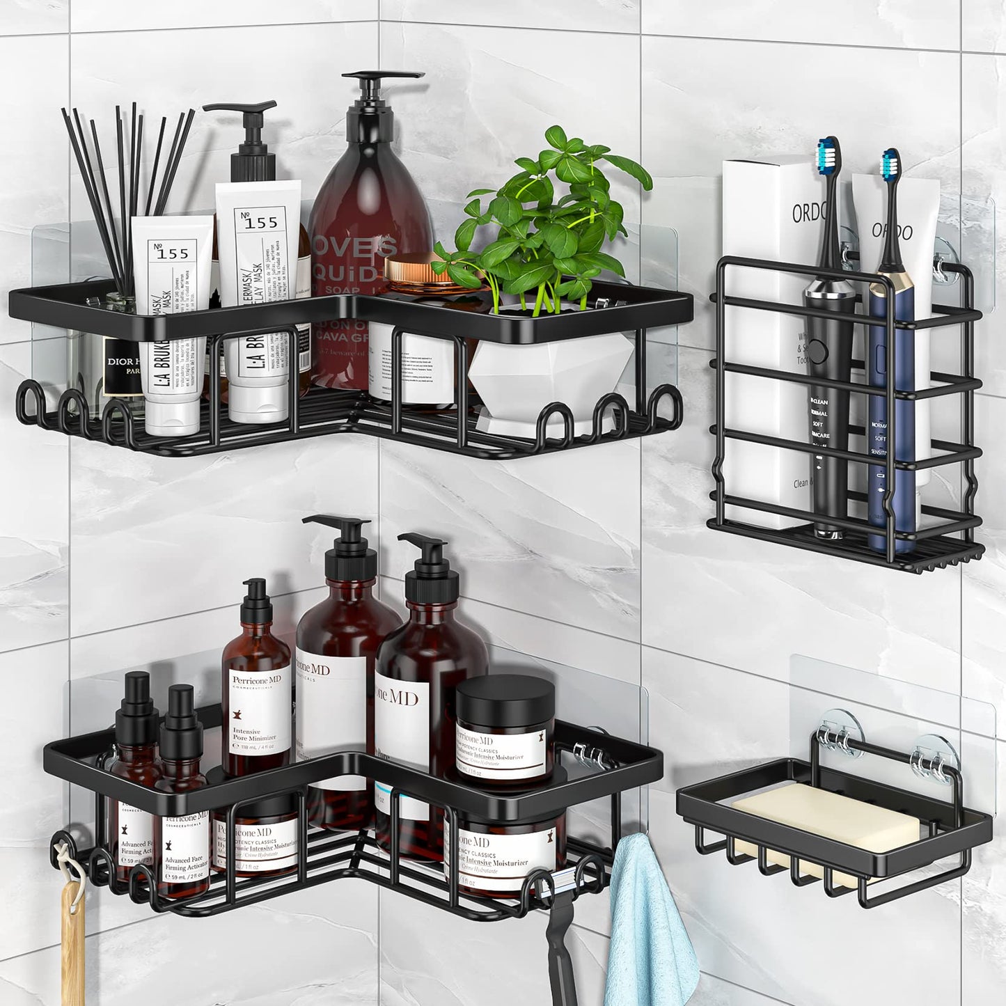 Organiza+ WC – Kit de Canto com 5 Peças