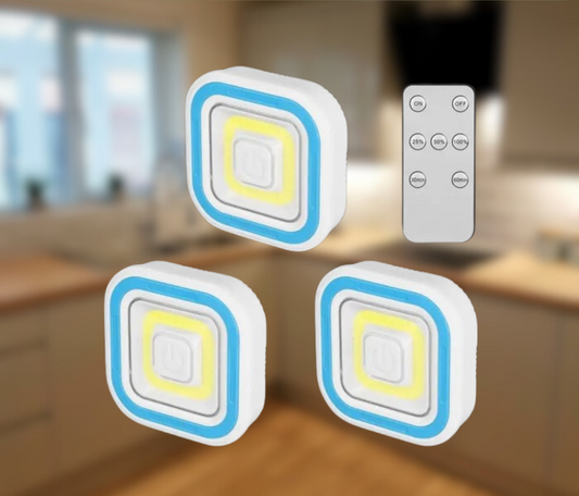 Eluma Luz Led sem fios com controle remoto ( conjunto de 3 unidades)