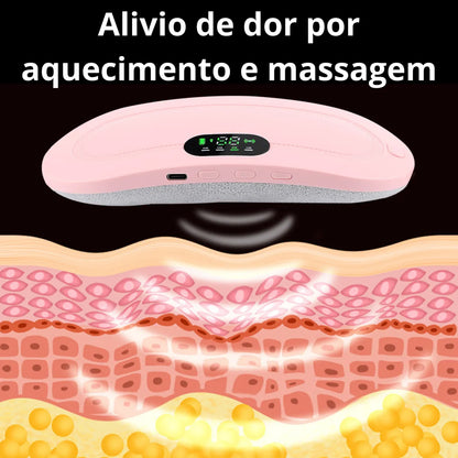 Massageador térmico aliviador de cólicas