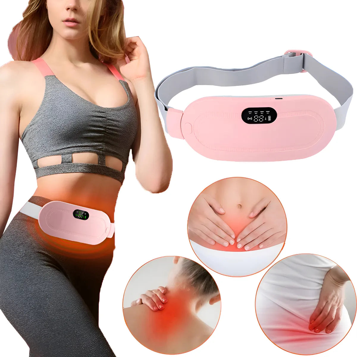 Massageador térmico aliviador de cólicas