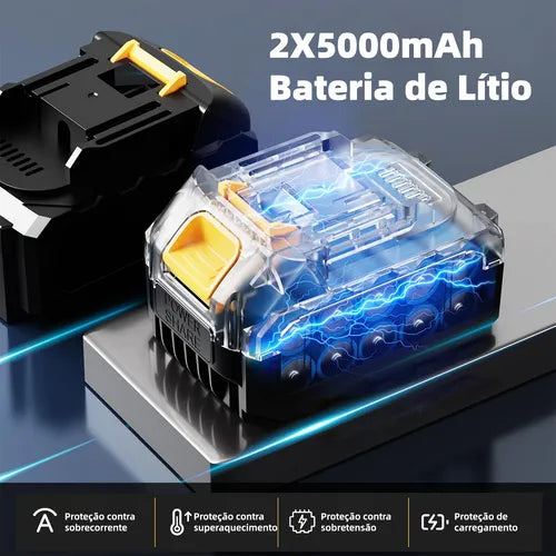 Pulverizador de Tinta Professional elétrico Portátil com 2 Baterias 48V